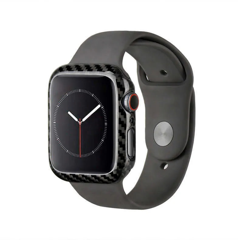 Half wrap leather case for Apple Watch Series 4 44mm in bright black and matt black colours