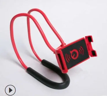 Universal smartphone holder showing 360-degree rotation, compatible with iPhone and Samsung phones, in multiple colours.