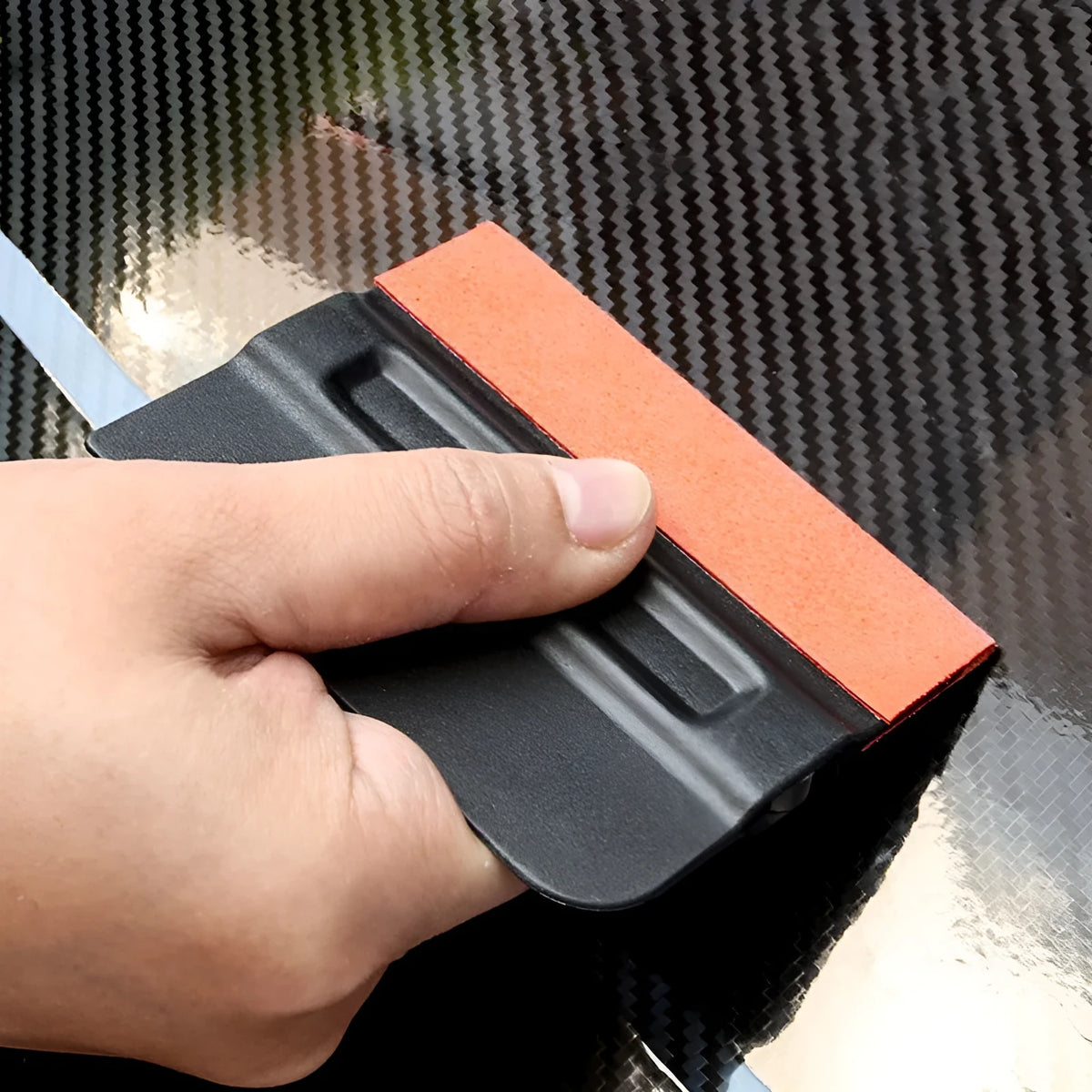 Car colour changing film scraper tool with magnet backing for vinyl removal