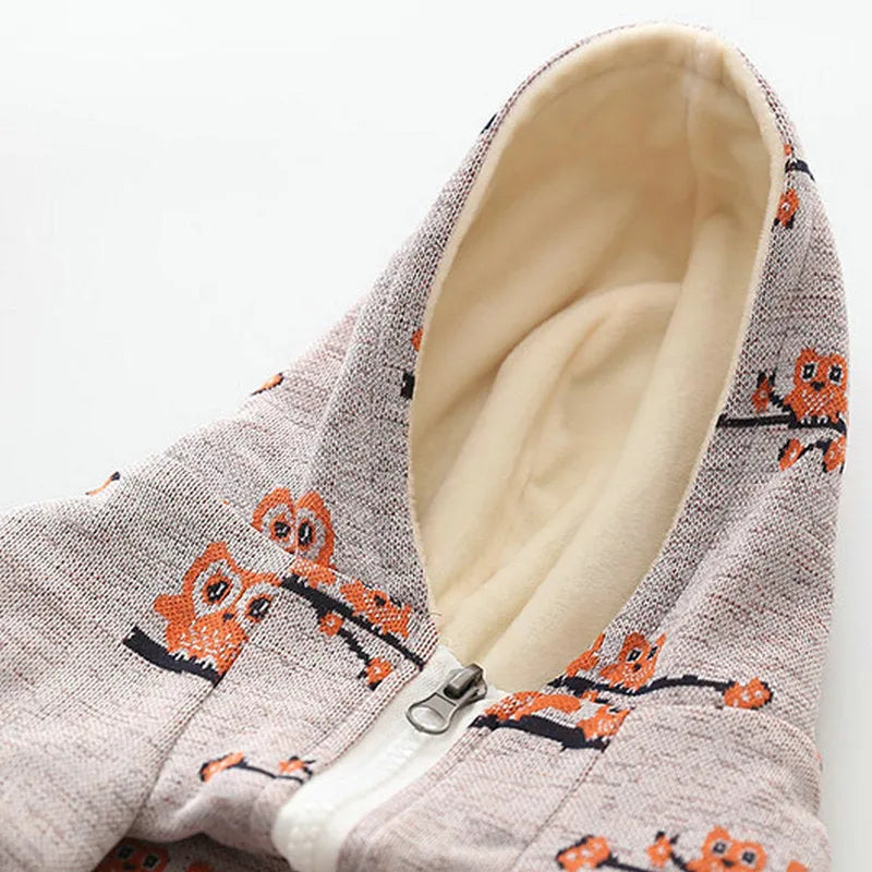 Blue casual dog sweater with front zipper closure on canine model