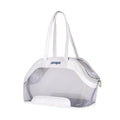Leather cat carry bag in Milan White colour with 25L capacity for pet travel