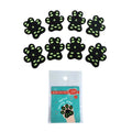 Breathable silicone cloth dog claw protection footstickers in pack of eight pieces