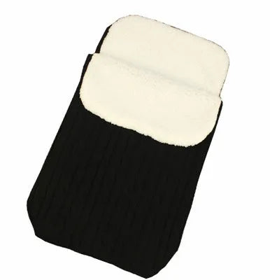 Baby stroller sleeping bag with thick cotton wool filling and lamb cashmere lining in envelope style