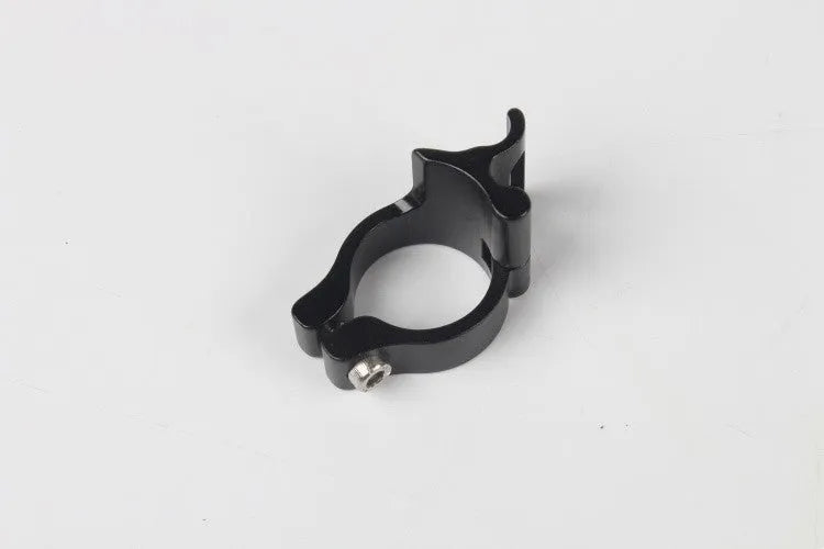 Single black aluminium alloy vehicle clamp ring with a 28.6mm diameter.