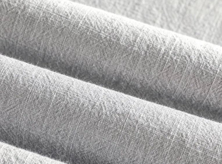 Men's cotton linen casual shirt in loose fit available in multiple solid colours
