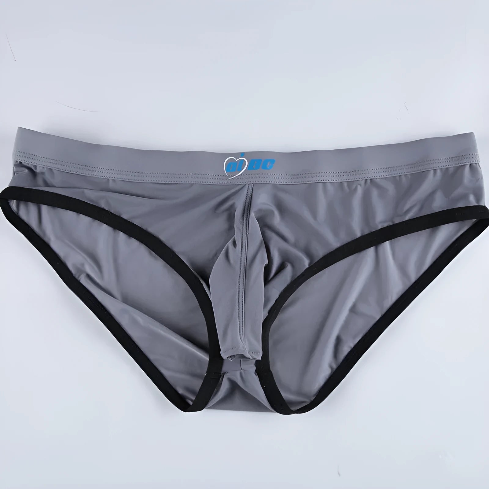 Men's ice silk bazooka briefs in multiple colours, showing mid waist briefs style with bullet separation design.