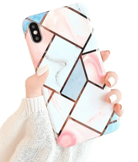Black silicone protective case for iPhone models 11, X, and 6-8 series on a mobile phone.