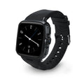 Black and white smart watch with 1.54 inch touchscreen display showing Android interface
