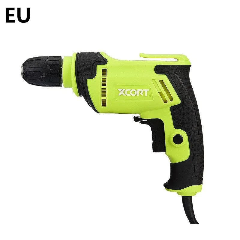 Pistol grip electric drill power tool with 450W motor and 10mm chuck