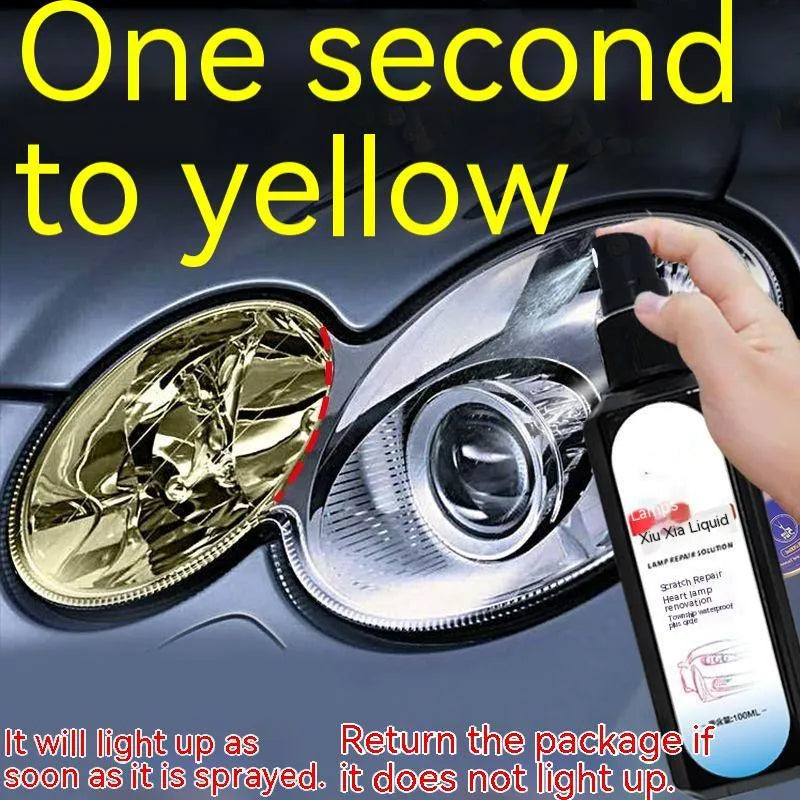 100 ml bottle of car headlight renovation and repair liquid for cloudy plastic lenses.