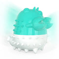Electric vibration cat gnawing toy in TPR with USB charging, 360-degree enclosure, Blue Green Yellow options, 0.11KG