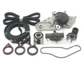 Metal belt and water pump component assembly kit for commercial truck engines