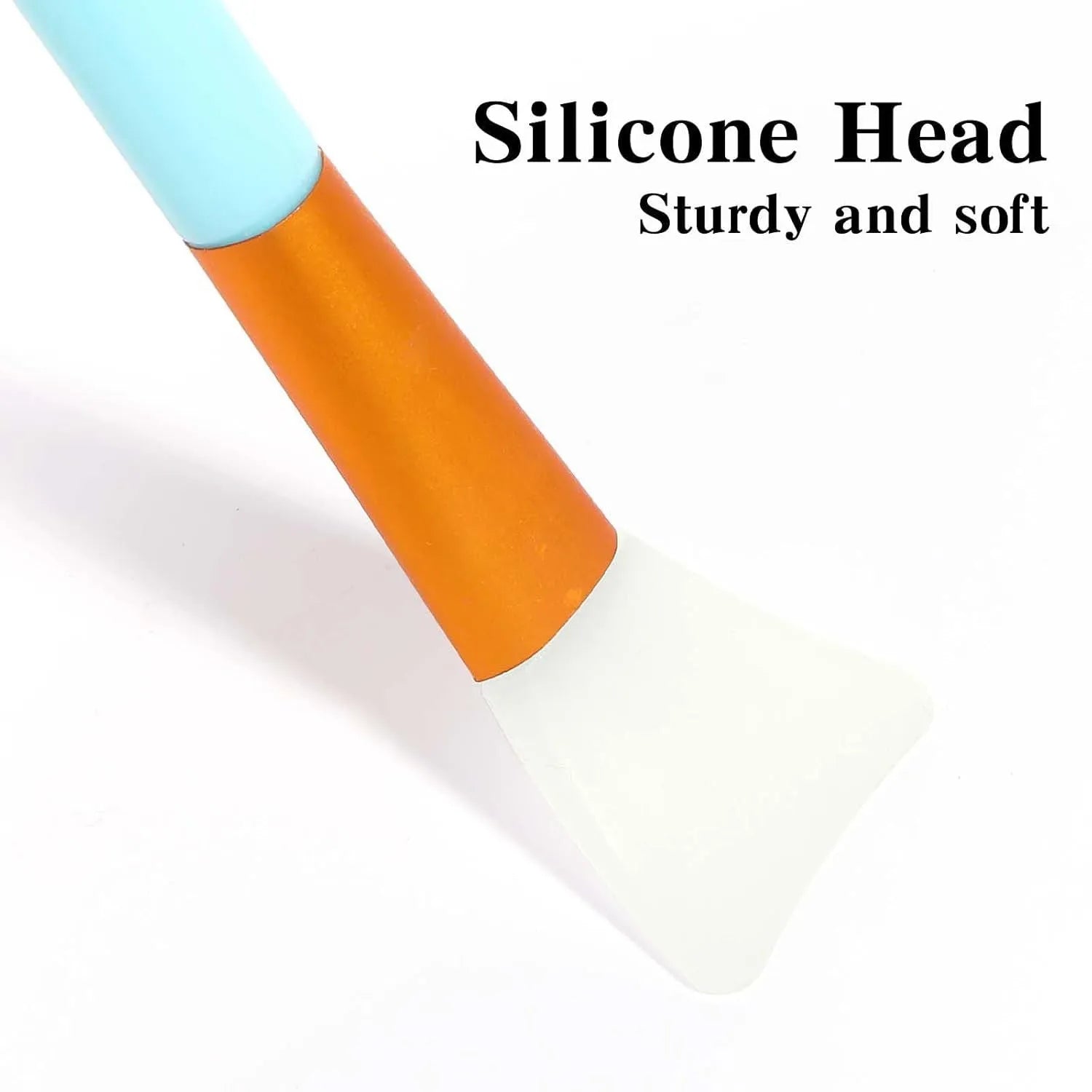 Soft silicone face mask spatula applicator in a choice of six colours on a clean background.