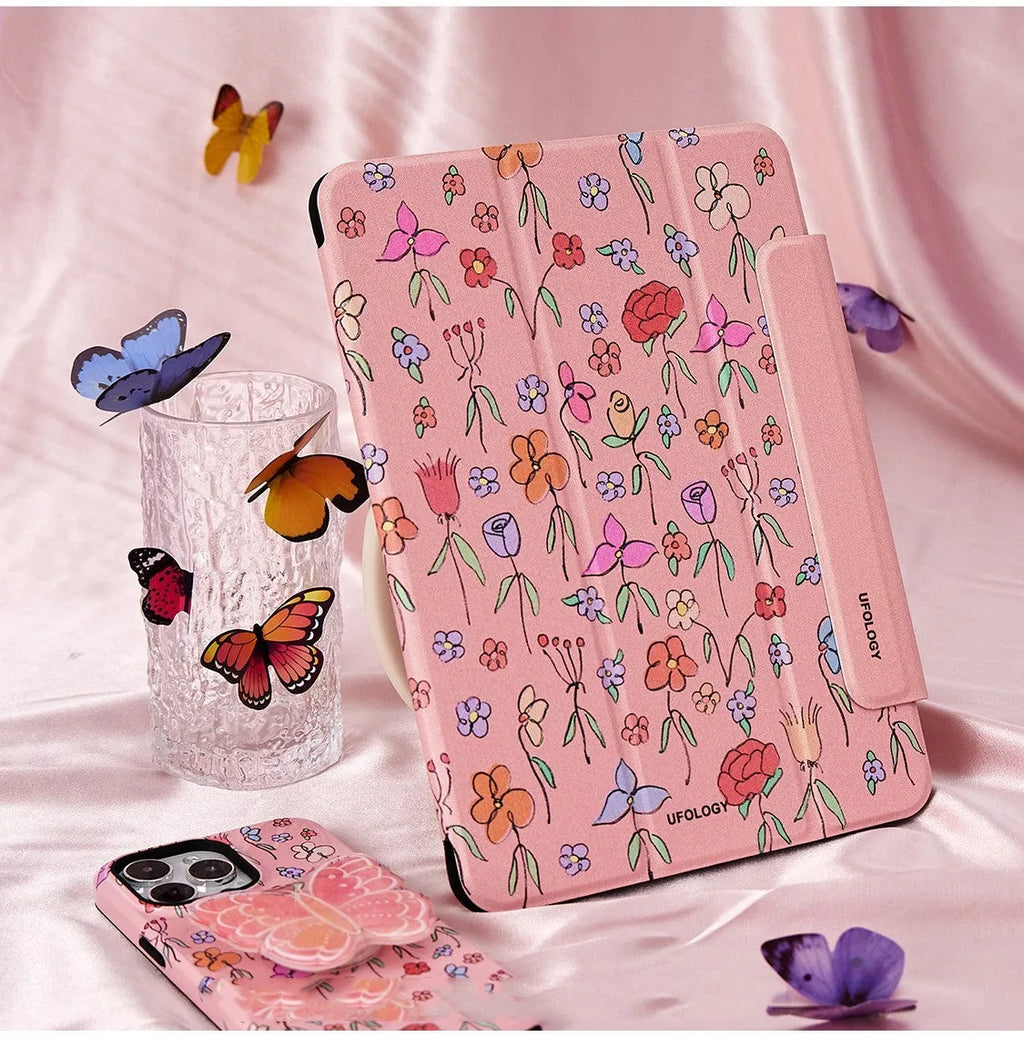 Magnetic protective sleeve for iPad Air tablets with polyurethane flat shell