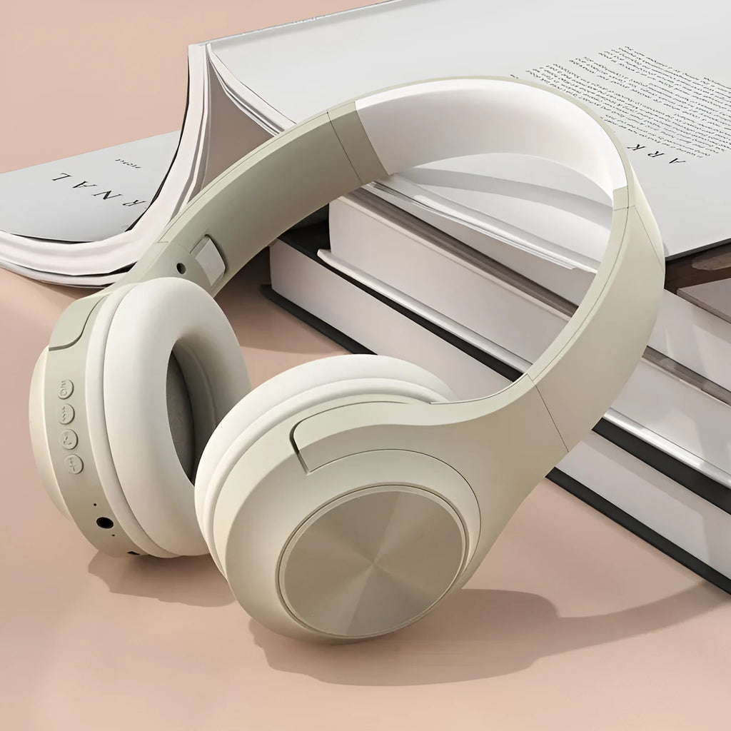 Personalised wireless Bluetooth headset in choice of three colours with head-mounted design