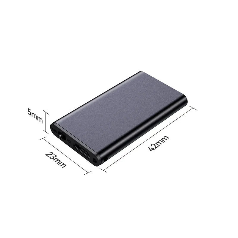 Aluminium alloy encryption recording pen with voice control and HD noise reduction