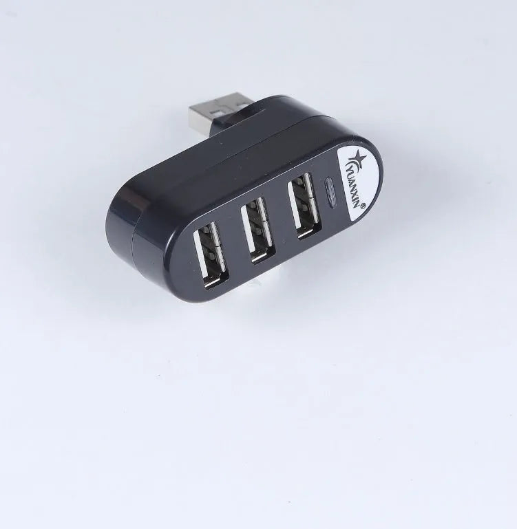 USB 2.0 multi-port hub expansion splitter in black or white colour for computer connectivity