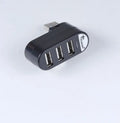 USB 2.0 multi-port hub expansion splitter in black or white colour for computer connectivity