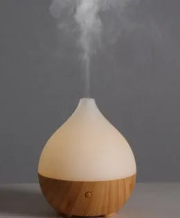 Asakusa wood grain finish aroma diffuser with vase shape and USB power cable