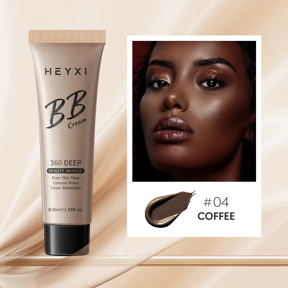 Waterproof sweat-proof BB cream in four shade options 01 02 03 04