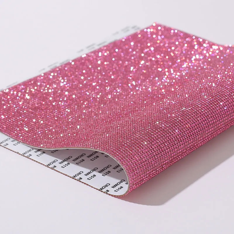 Rhinestone net sticker sheet with eight-eye pattern for heat transfer fabric decoration
