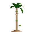 Vertical cat climbing frame with hemp rope posts and a density board platform in a canna colour.