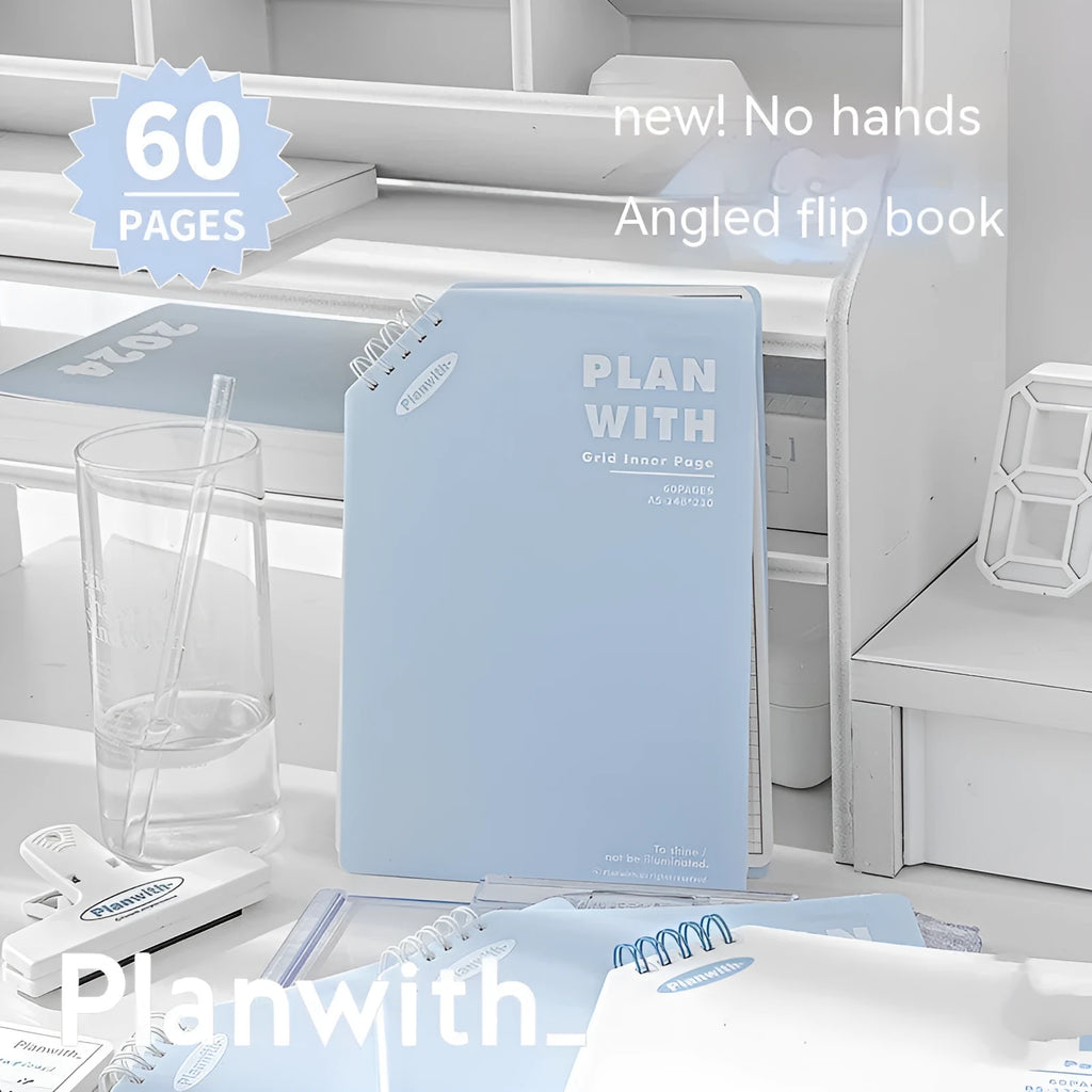 Oblique angle artsy ins style student draft notebook in A5 and B5 sizes with 60 sheets