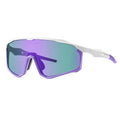 Colourful mountaineering goggles with full-frame construction and UV protection lenses for climbing and hiking