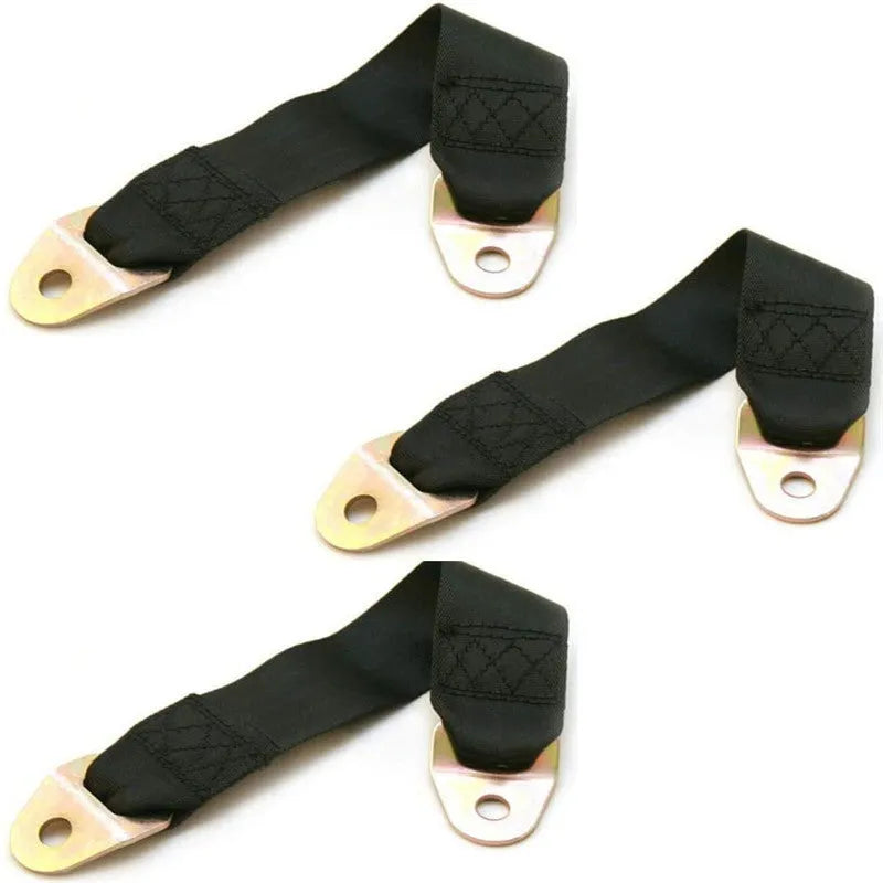 Polyester door latch and stop fixing belt with screws and nuts for universal door applications