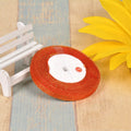 Green onion patterned polyester gift ribbon on roll with metallic wire-effect finish