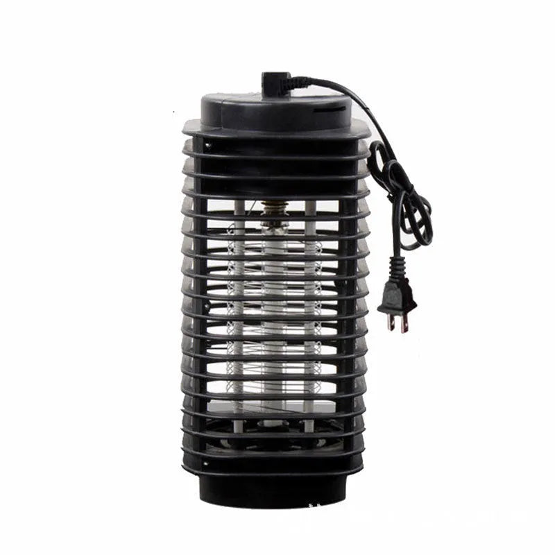 Black hanging electronic mosquito killer with metal grid for indoor insect control