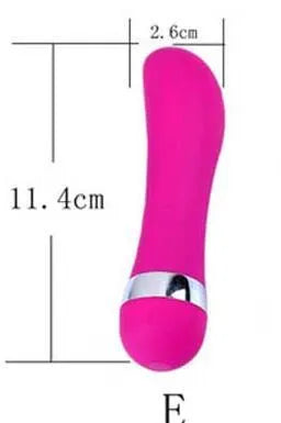 Realistic mini dildo vibrator with six vibration setting options