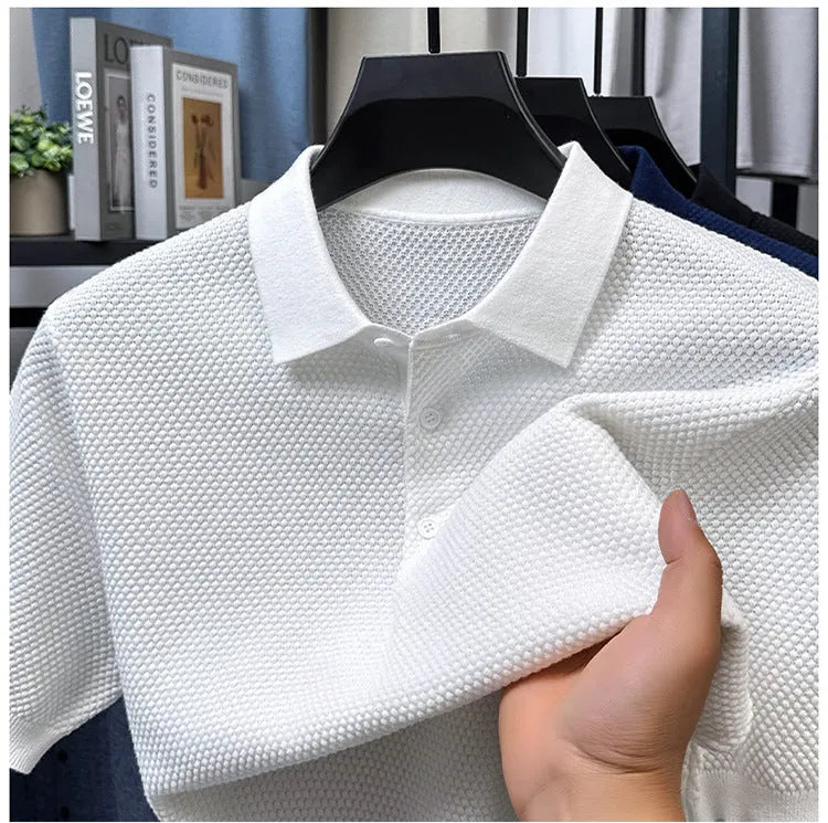 Loose fit short sleeve cotton pullover sweater available in six colours with sizing from M to 4XL
