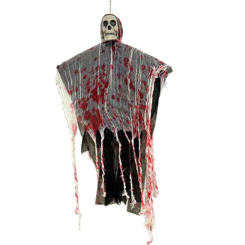 Blood-dyed luminous skull hanging ghost Halloween outdoor decoration