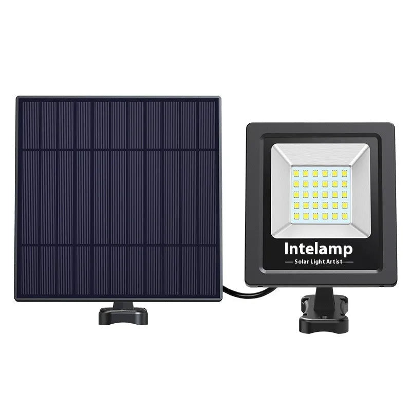 Waterproof solar courtyard LED light with IP65 rating for outdoor garden installation