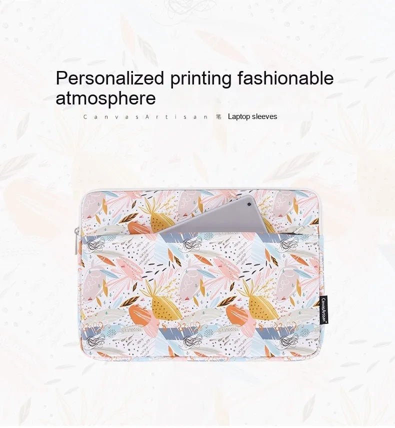 White waterproof laptop inner bag made from PU leather for 11 to 15 inch computers