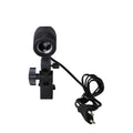 Black reinforced nylon universal photographic lamp holder with E27 port and 1.8m power cords.