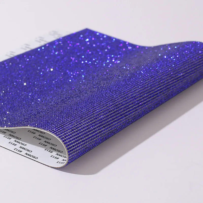 Rhinestone net sticker sheet with eight-eye pattern for heat transfer fabric decoration
