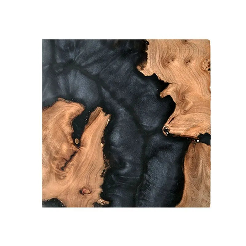 Nordic style wooden coaster for kung fu tea sets with 9.8cm diameter
