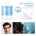 Disposable 5g hair dry cleaning powder with sponge headband applicator and mirror in packaging
