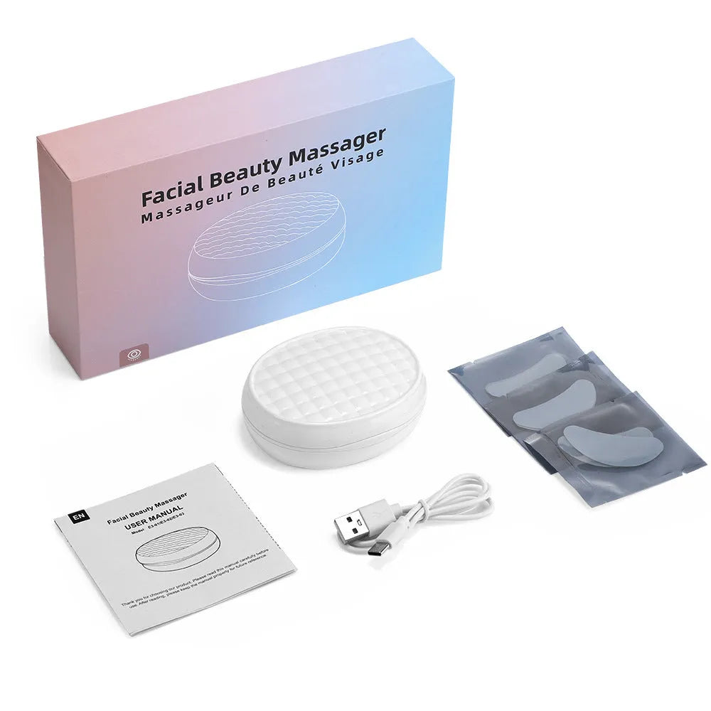 White red light eye beautification instrument with EMS massage for facial treatment