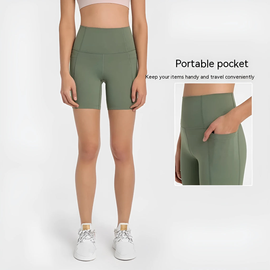Women's sports shorts in cotton blend fabric with super stretch functionality