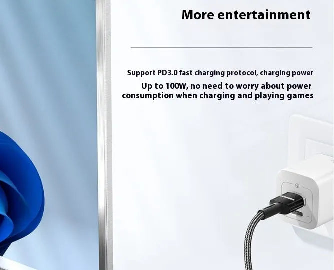 11-in-1 Type-C expansion dock with gigabit network port and 20cm cable separator