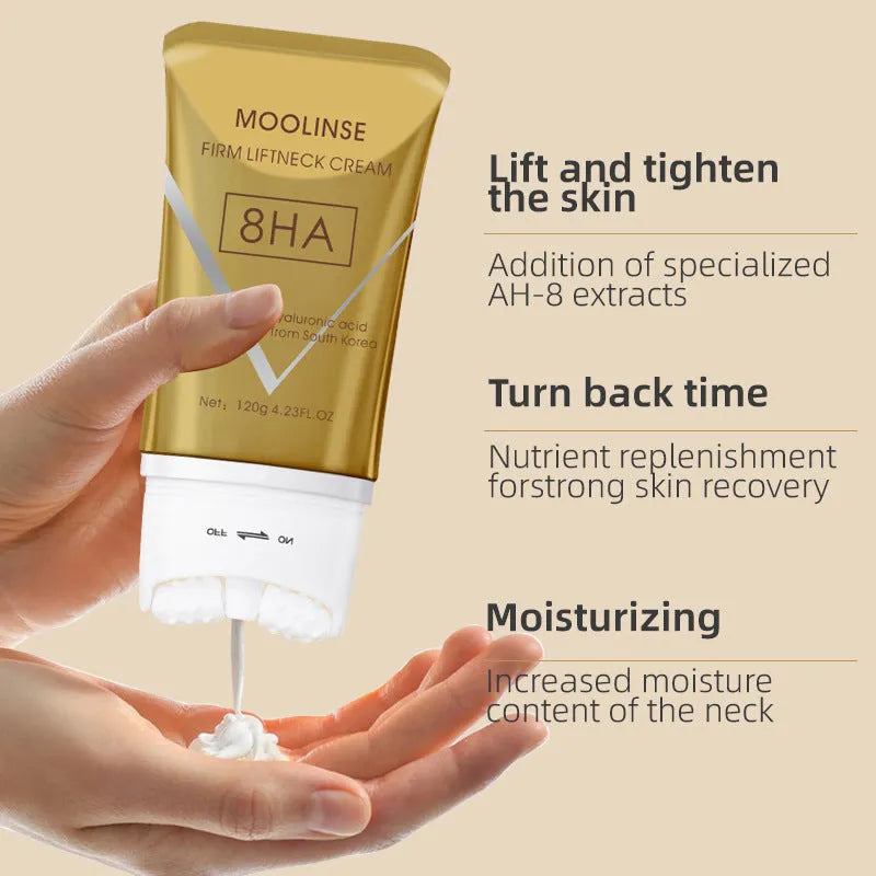 Neck firming massage cream in 120ml container for universal skin types