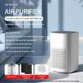 Desktop air purifier with heating panel and USB power cable for small rooms