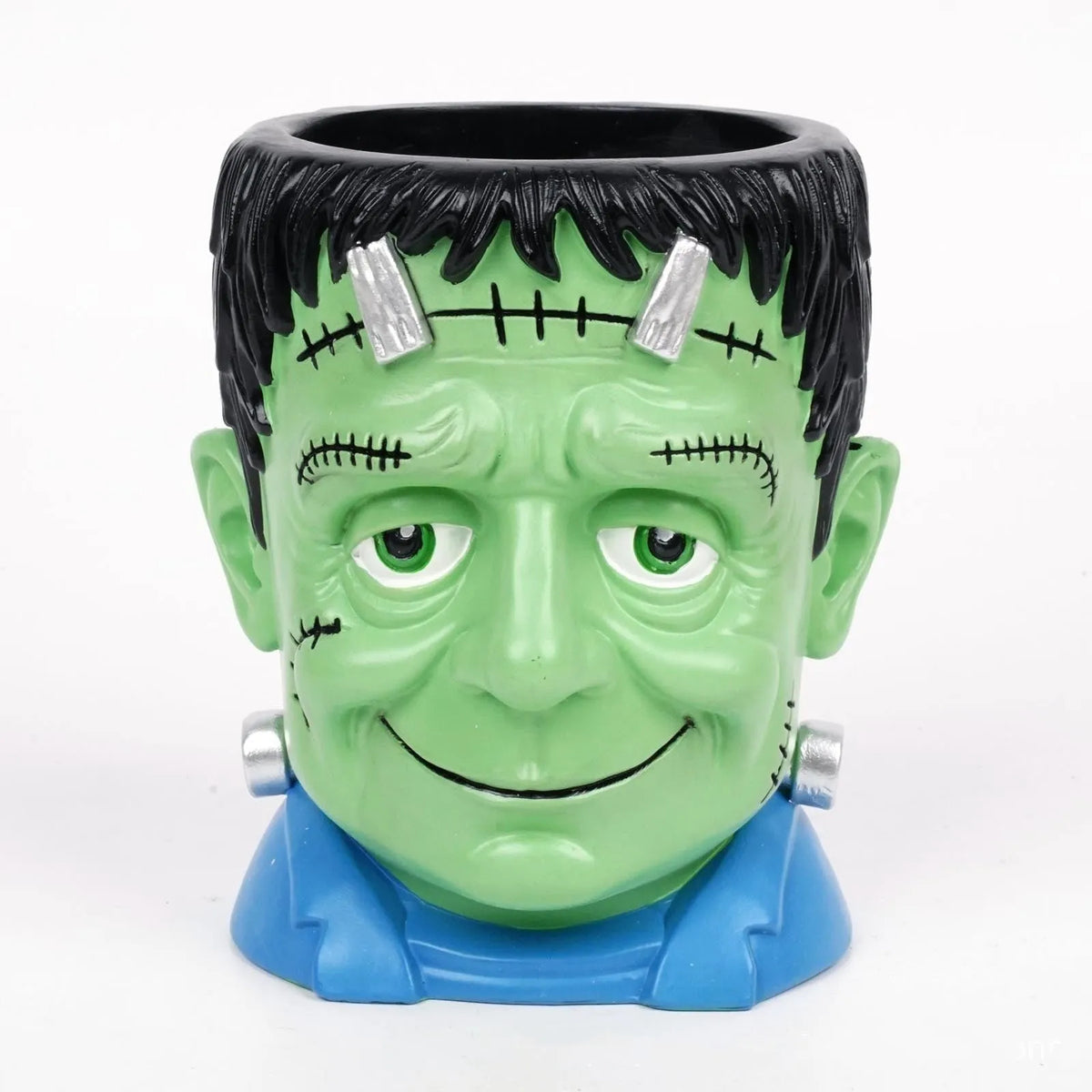 Hand-painted Halloween resin flower pot ornament with cartoon character design