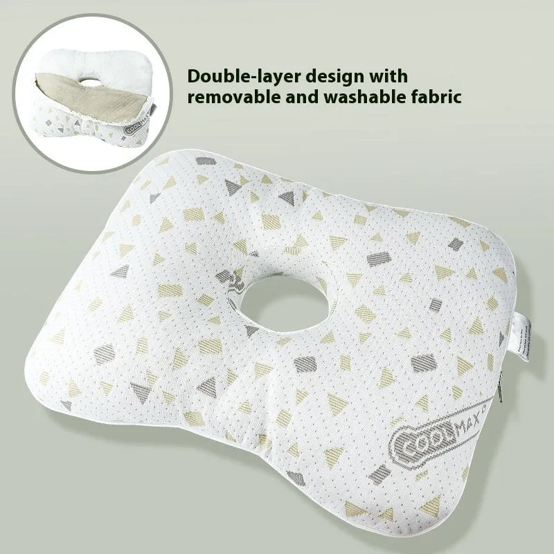 Beauty salon single-hole ear pillow in grey colour measuring 39x28x6 cm