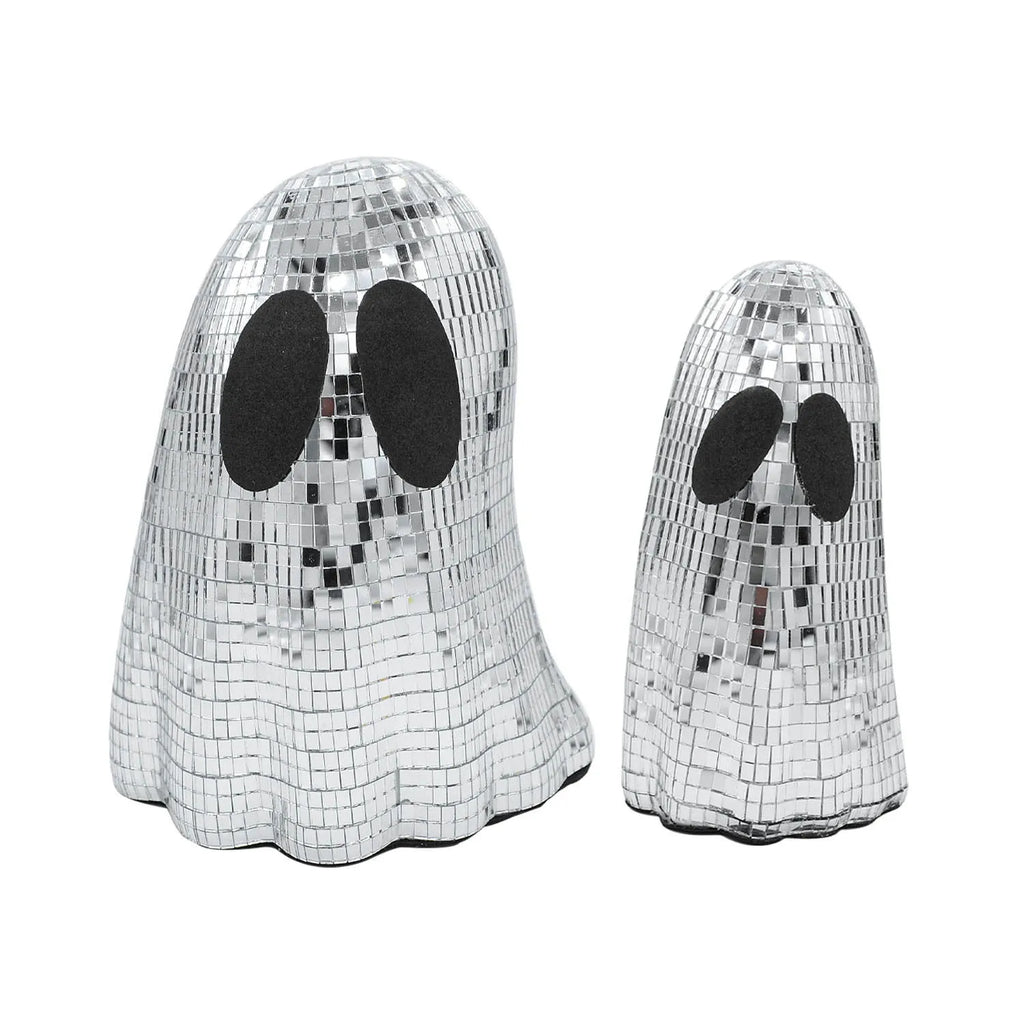 Silver Halloween ghost mosaic mirror patch desktop decoration in two size options