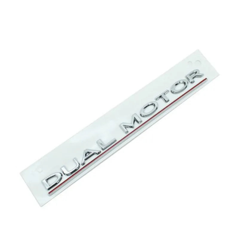 Tesla Model 3 Performance bumper sticker in ABS plastic showing English lettering