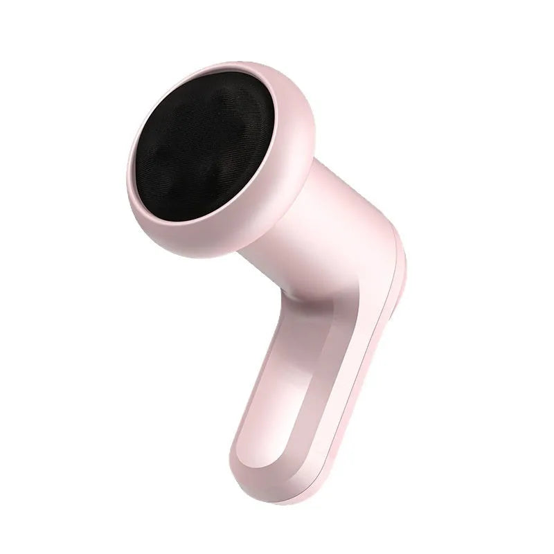 Handheld USB electric massager device in pink, white or black colours for spine and back massage